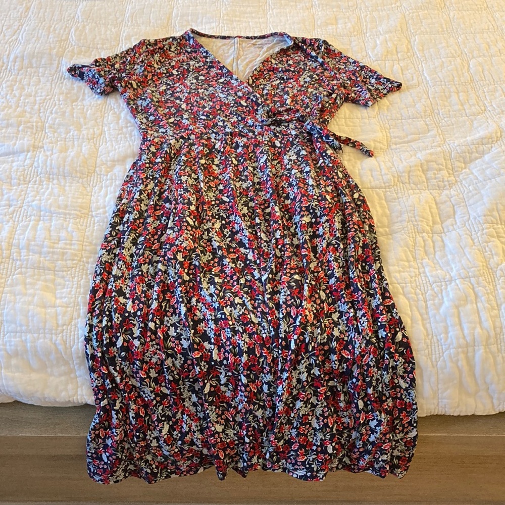 Amazon jersey dress, side tie